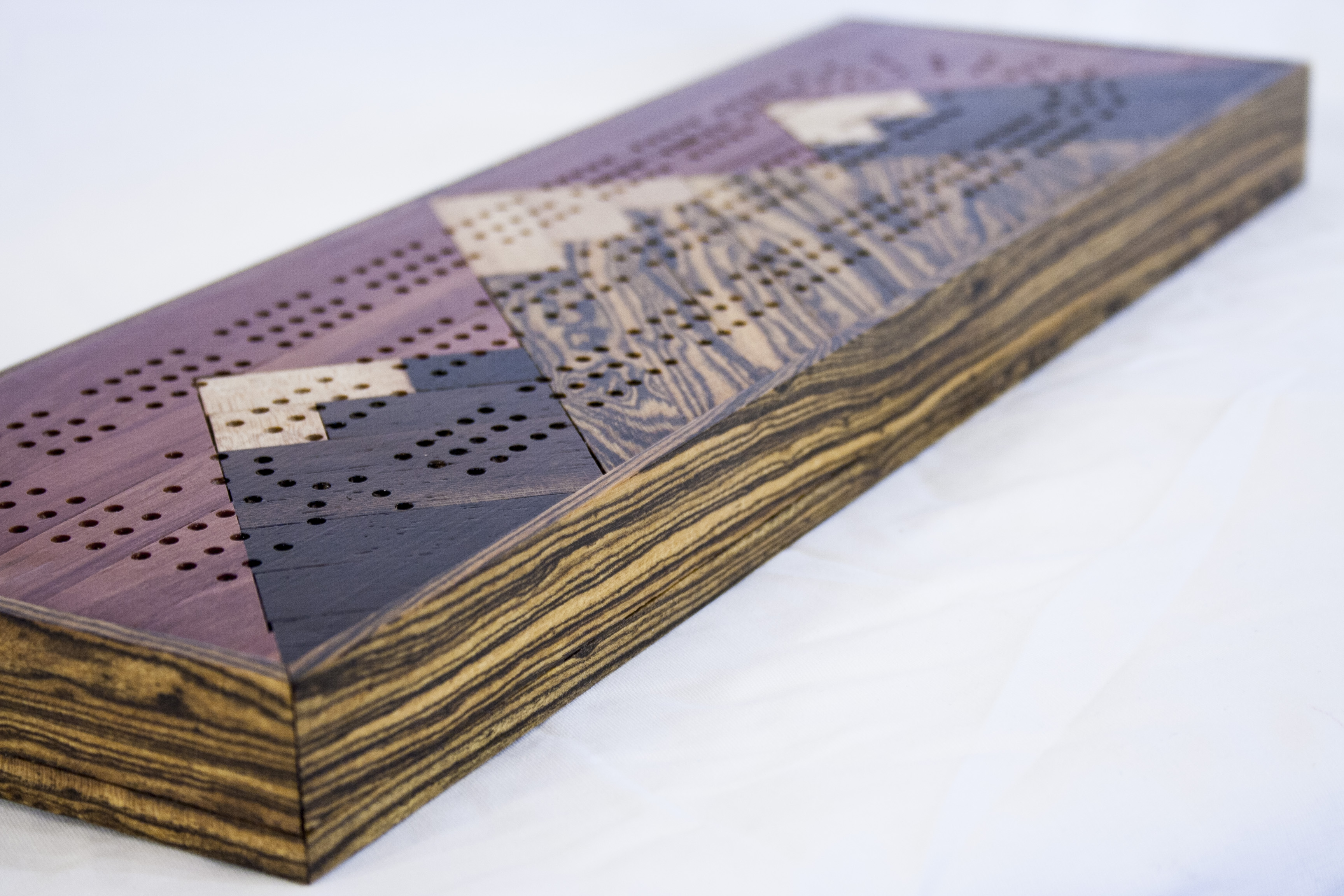 Exotic Wood Cribbage Board